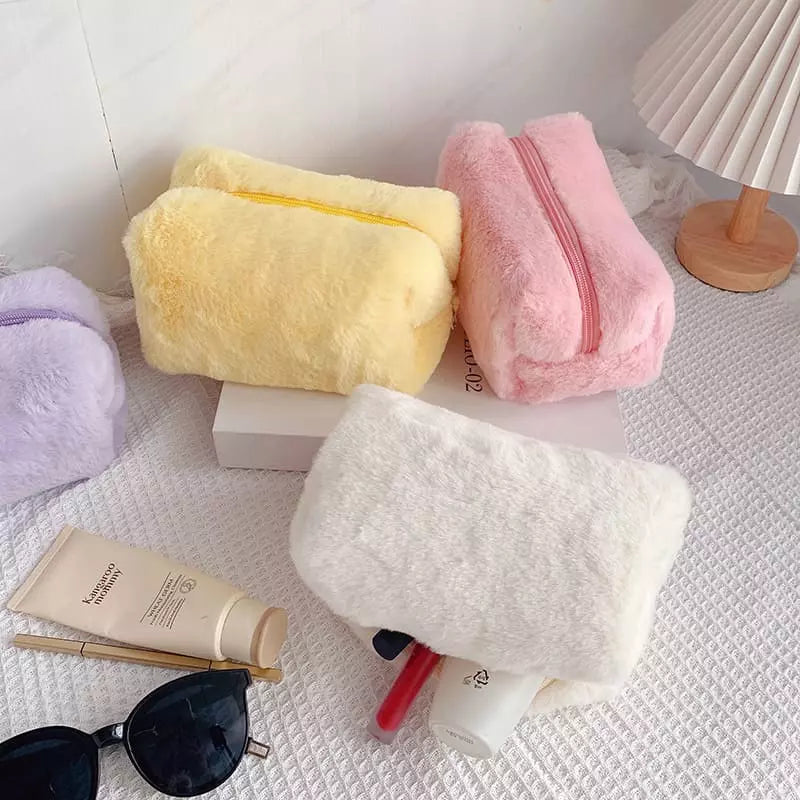 Necessaire Feminina Pequena para Maquiagem em Algodão - Bolsa de Acessórios