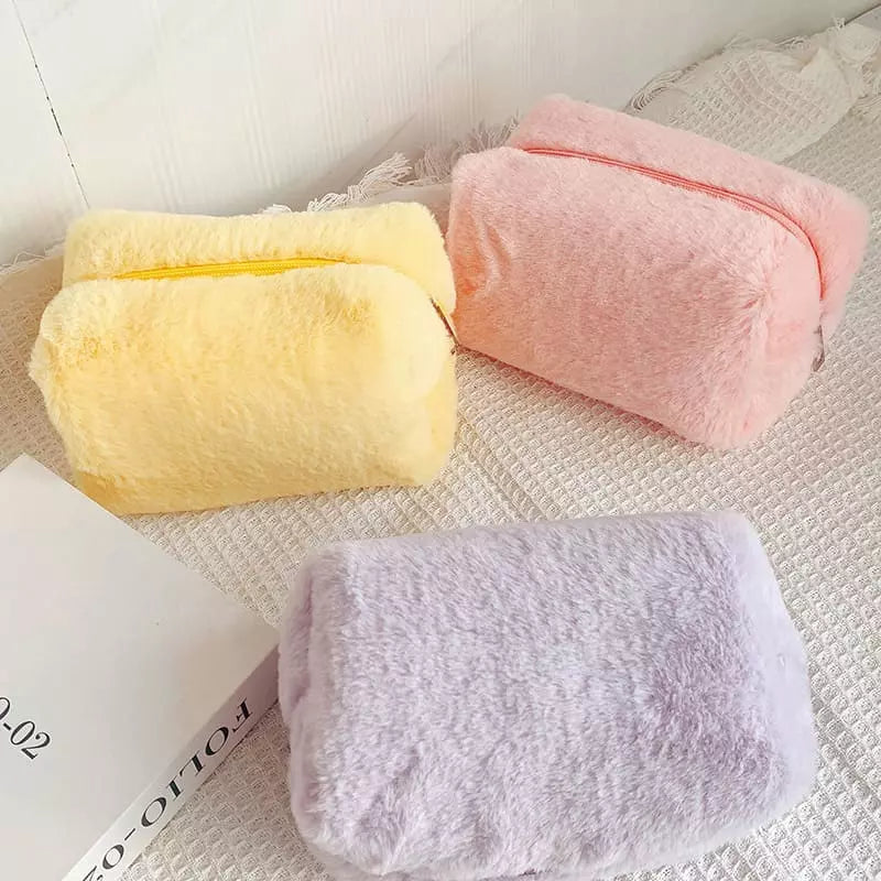 Necessaire Feminina Pequena para Maquiagem em Algodão - Bolsa de Acessórios