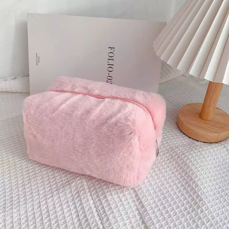 Necessaire Feminina Pequena para Maquiagem em Algodão - Bolsa de Acessórios
