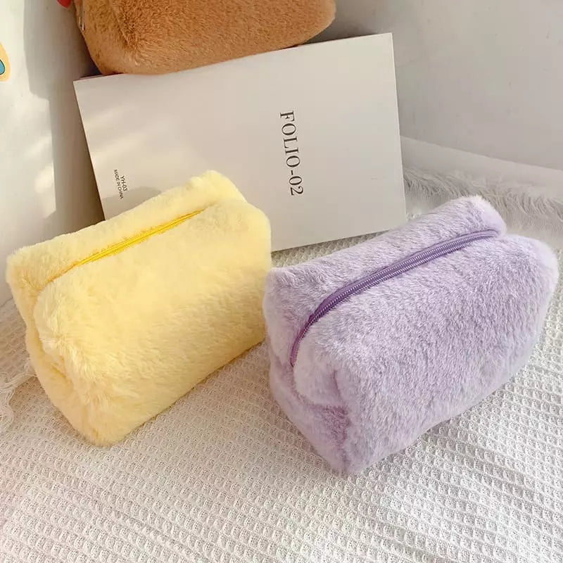 Necessaire Feminina Pequena para Maquiagem em Algodão - Bolsa de Acessórios