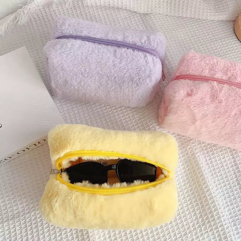 Necessaire Feminina Pequena para Maquiagem em Algodão - Bolsa de Acessórios