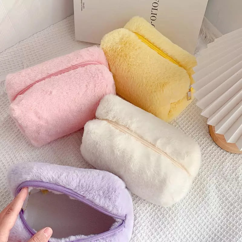 Necessaire Feminina Pequena para Maquiagem em Algodão - Bolsa de Acessórios
