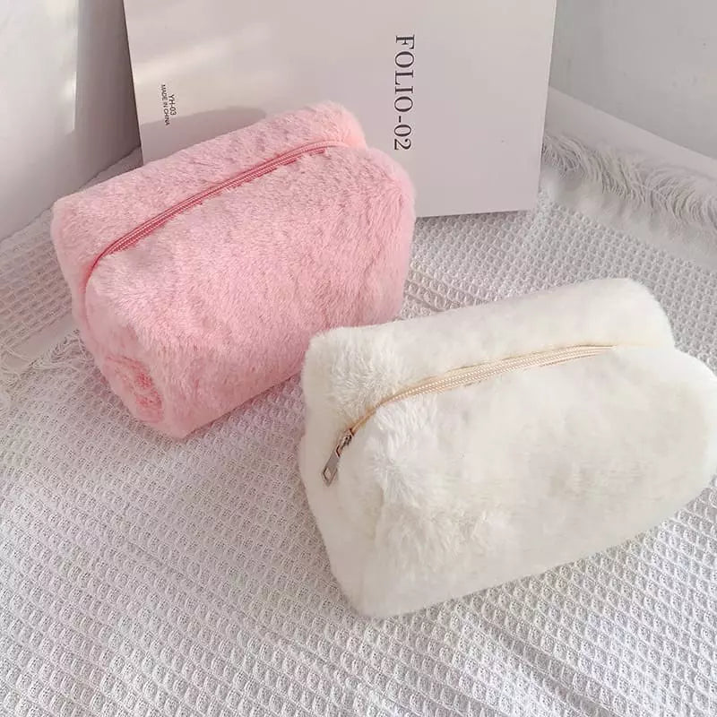 Necessaire Feminina Pequena para Maquiagem em Algodão - Bolsa de Acessórios