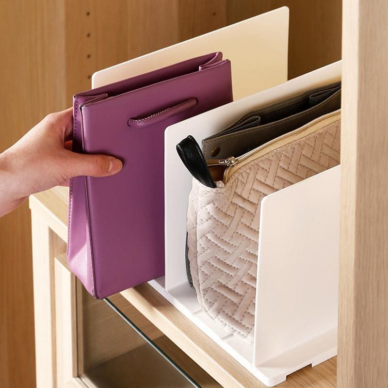 Organizador de Bolsa Acrílico com Divisórias Retráteis - Armazenamento Prático e Eficiente