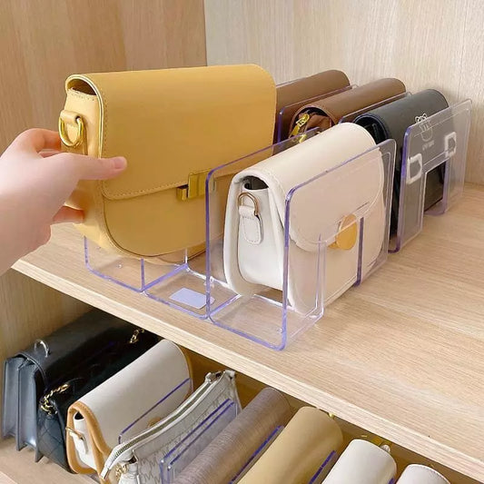 Organizador de Bolsa Acrílico com Divisórias para Acessórios