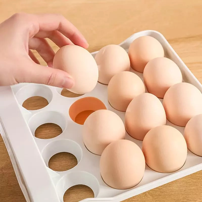 Organizador de Geladeira com Gavetas para Ovos e Compartimentos