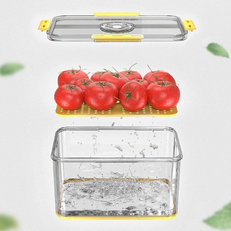 Organizador de Geladeira com Tampa e Indicação de Data