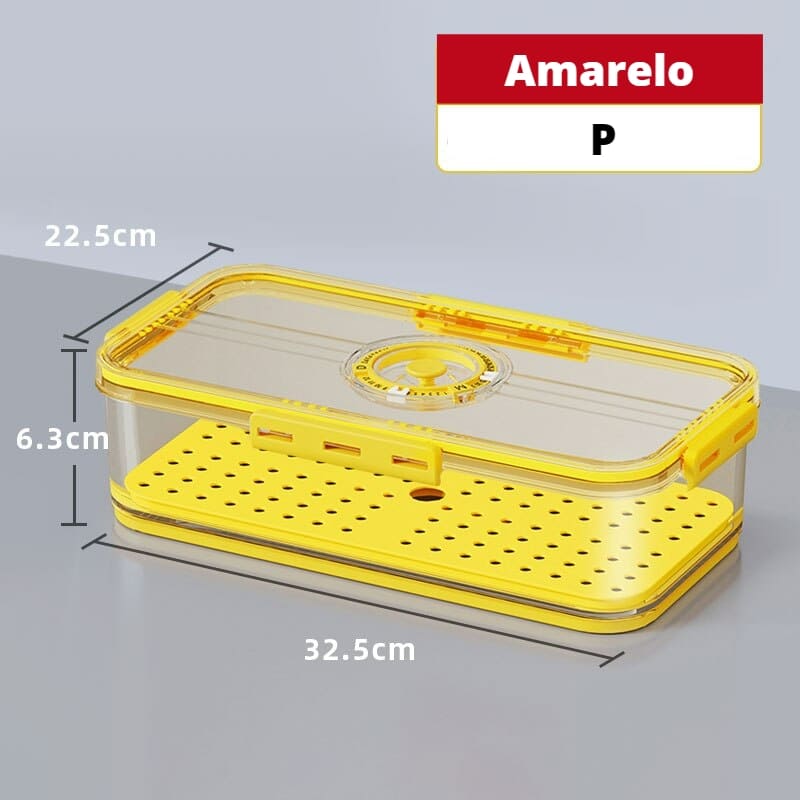Organizador de Geladeira com Tampa e Indicação de Data