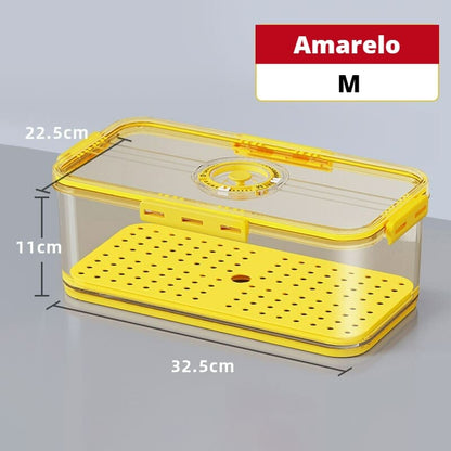 Organizador de Geladeira com Tampa e Indicação de Data