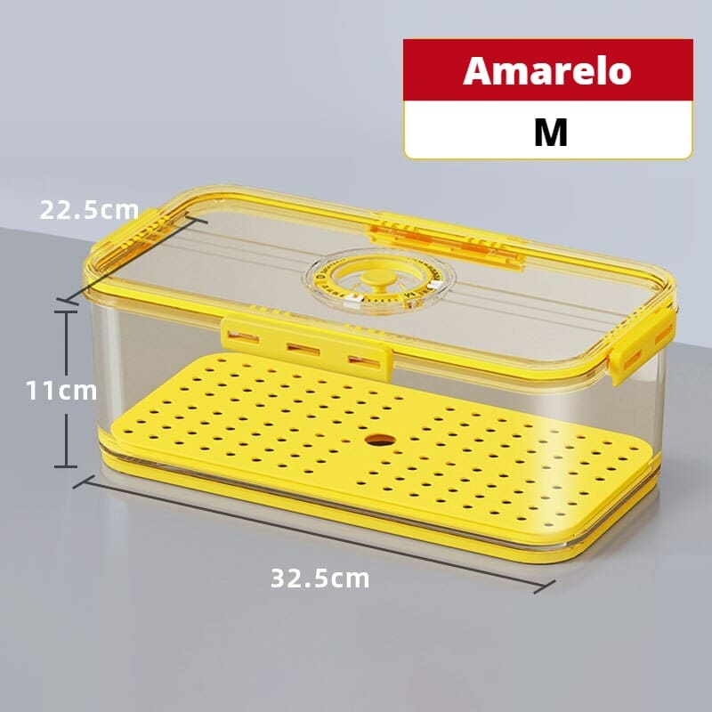 Organizador de Geladeira com Tampa e Indicação de Data