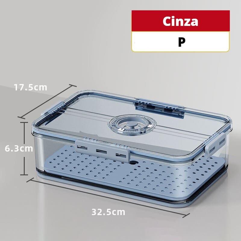 Organizador de Geladeira com Tampa e Indicação de Data