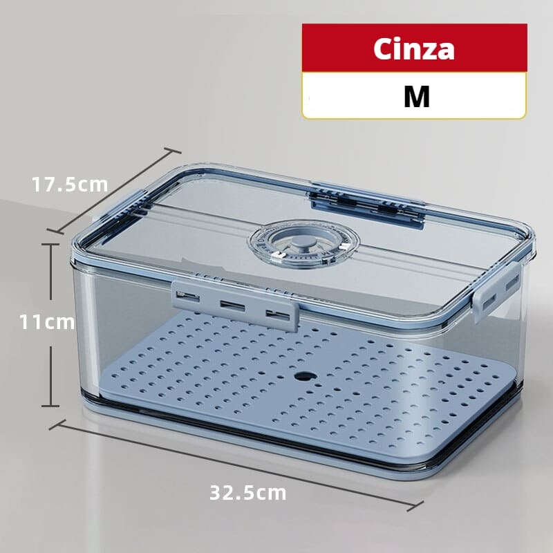 Organizador de Geladeira com Tampa e Indicação de Data