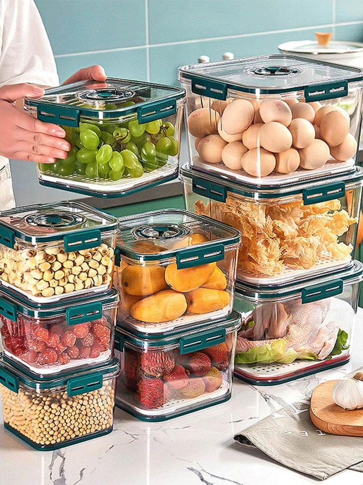 Organizador de Geladeira com Tampa e Indicação de Data