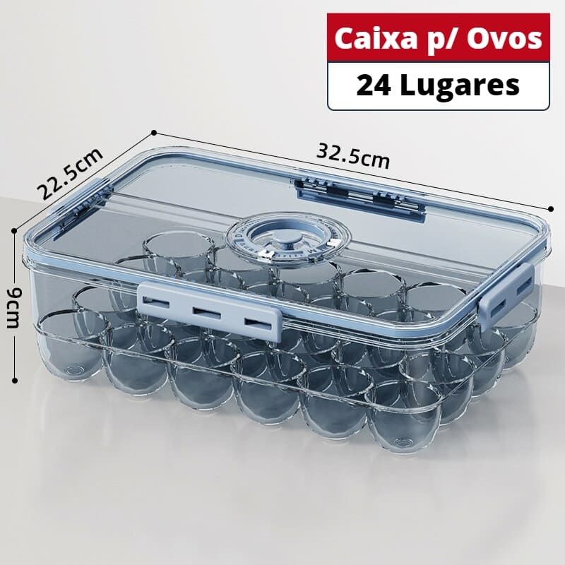 Organizador de Geladeira com Tampa e Indicação de Data