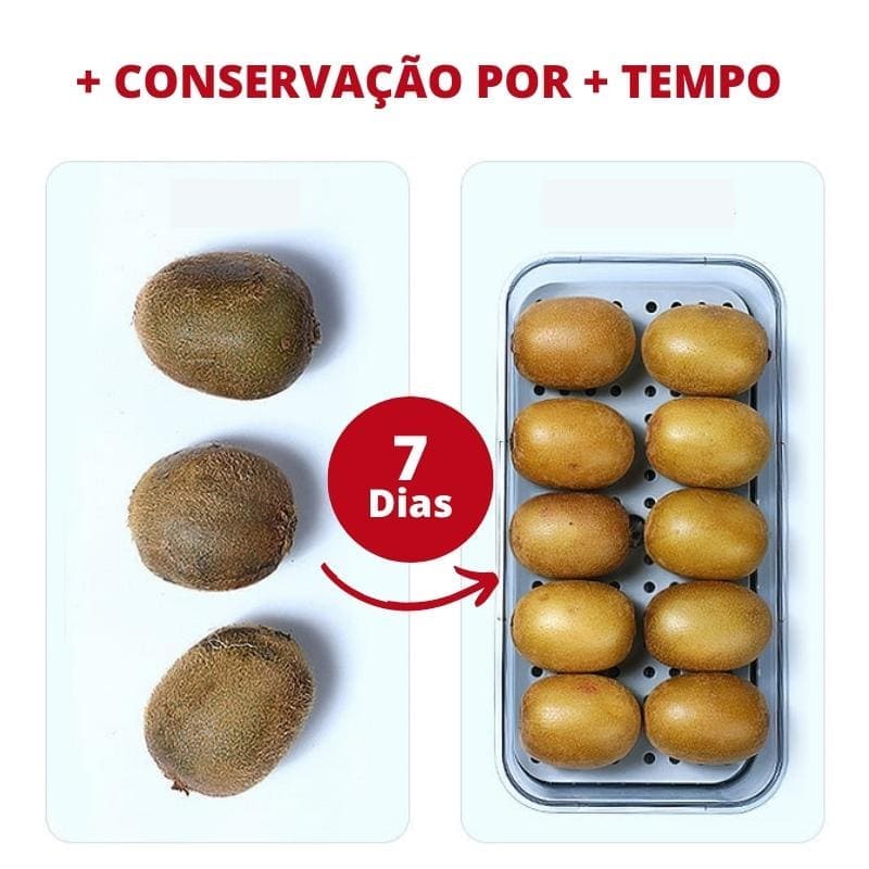 Organizador de Geladeira com Tampa e Indicação de Data
