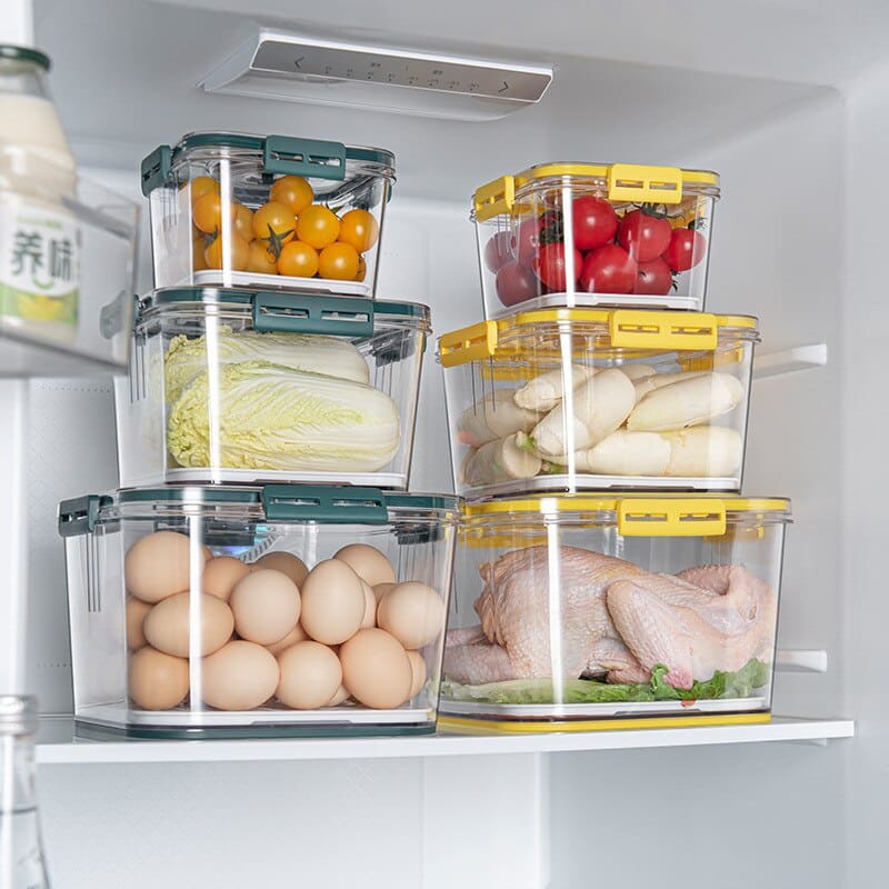 Organizador de Geladeira com Tampa e Indicação de Data