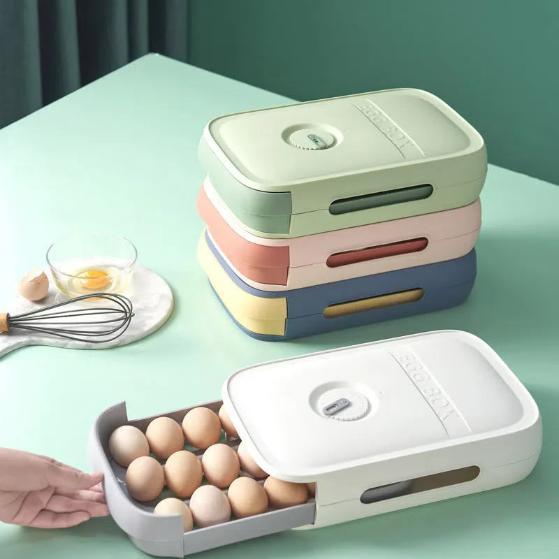 Organizador de Ovos em Plástico para Armazenamento e Transporte