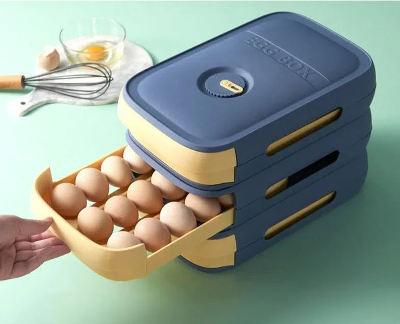 Organizador de Ovos em Plástico para Armazenamento e Transporte