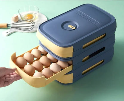 Organizador de Ovos em Plástico para Armazenamento e Transporte