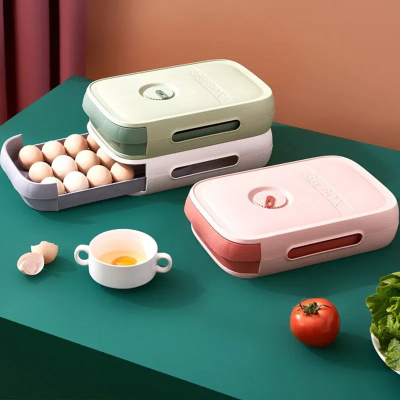 Organizador de Ovos em Plástico para Armazenamento e Transporte