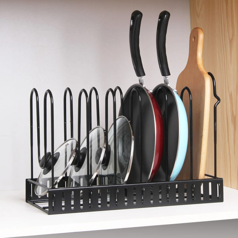 Organizador de Panelas e Tampas para Armário de Cozinha - Prático e Funcional