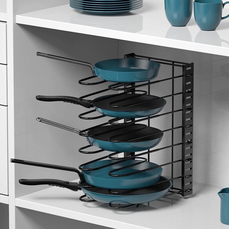 Organizador de Panelas e Tampas para Armário de Cozinha - Prático e Funcional