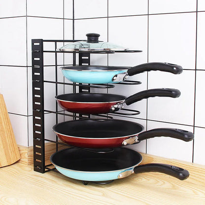 Organizador de Panelas e Tampas para Armário de Cozinha - Prático e Funcional