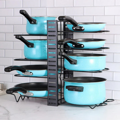 Organizador de Panelas e Tampas para Armário de Cozinha - Prático e Funcional