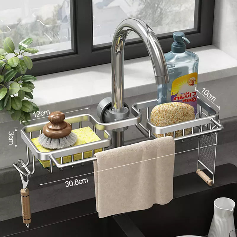 Organizador de Pia con Soporte para Esponja - Accesorios de Cocina Prácticos