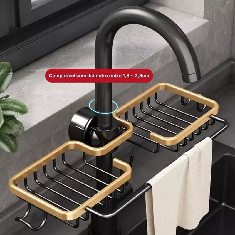 Organizador de Pia con Soporte para Esponja - Accesorios de Cocina Prácticos