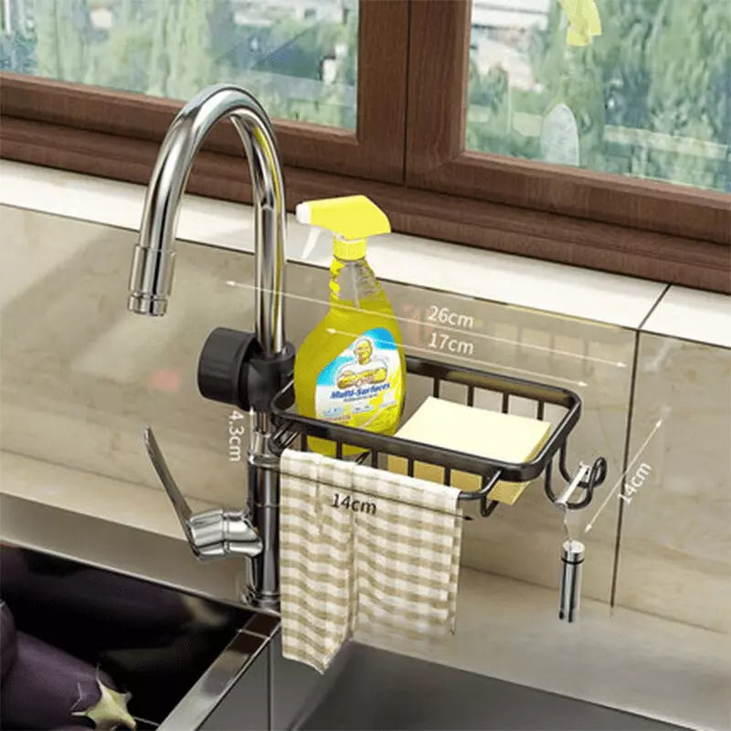 Organizador de Pia con Soporte para Esponja - Accesorios de Cocina Prácticos