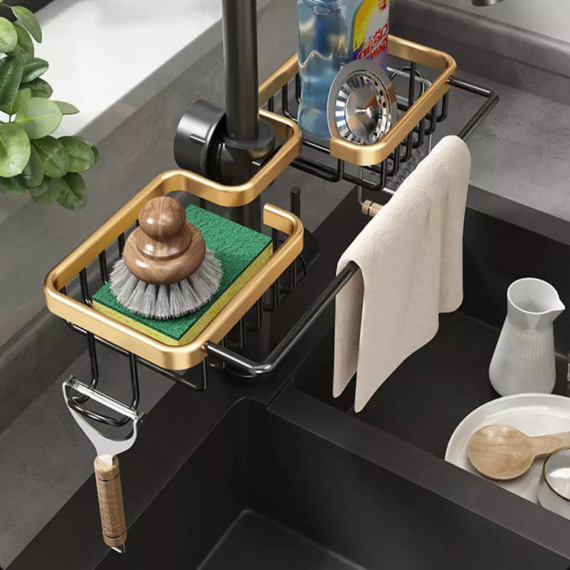 Organizador de Pia con Soporte para Esponja - Accesorios de Cocina Prácticos
