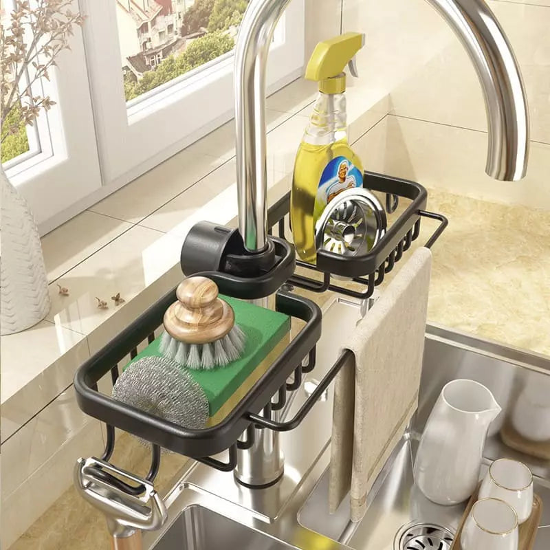 Organizador de Pia con Soporte para Esponja - Accesorios de Cocina Prácticos