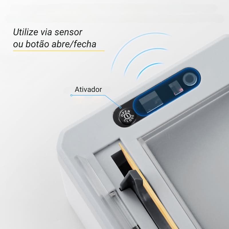 Paliteiro Automático com Sensor - Porta Palito de Dentes Prático e Moderno