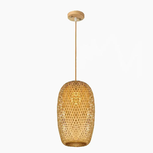 Pendente de Bambu Natural para Iluminação Decorativa