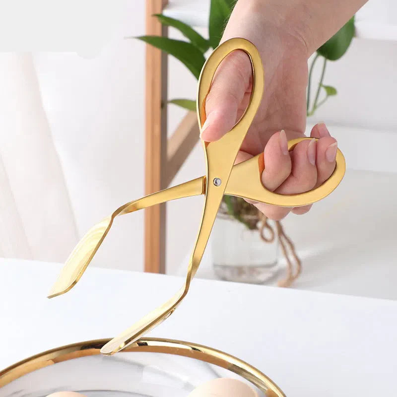 Pinça de Aço Inoxidável para Cozinha - Utensílio de Cozinha Durável