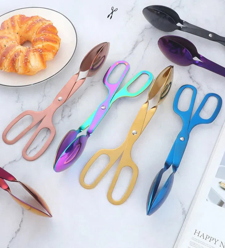 Pinça de Aço Inoxidável para Cozinha - Utensílio de Cozinha Durável