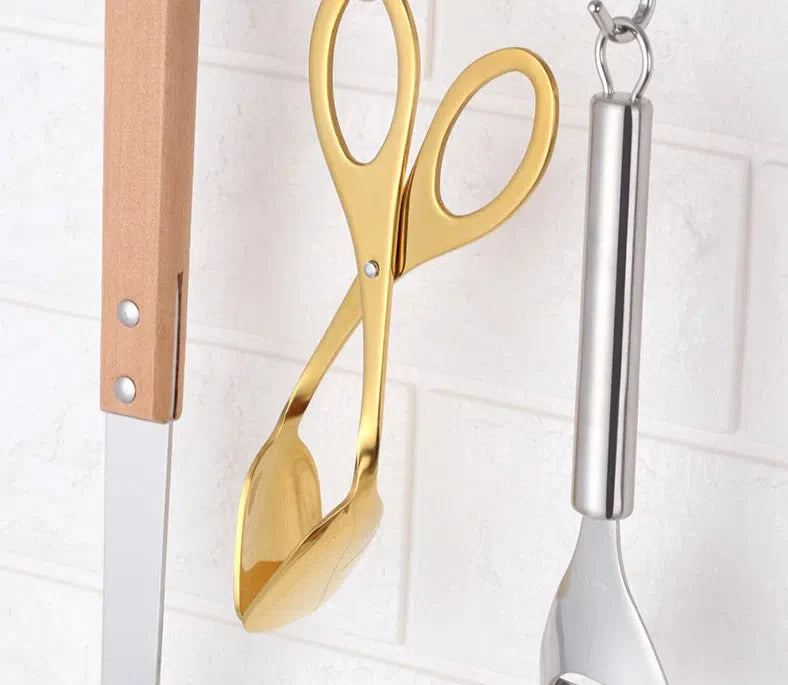 Pinça de Aço Inoxidável para Cozinha - Utensílio de Cozinha Durável