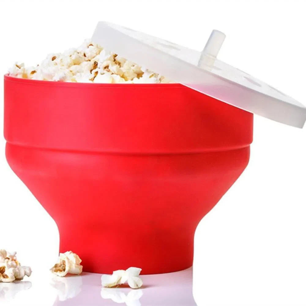 Pipoqueira de Silicone para Micro-ondas - Utensílio Prático para Fazer Pipoca