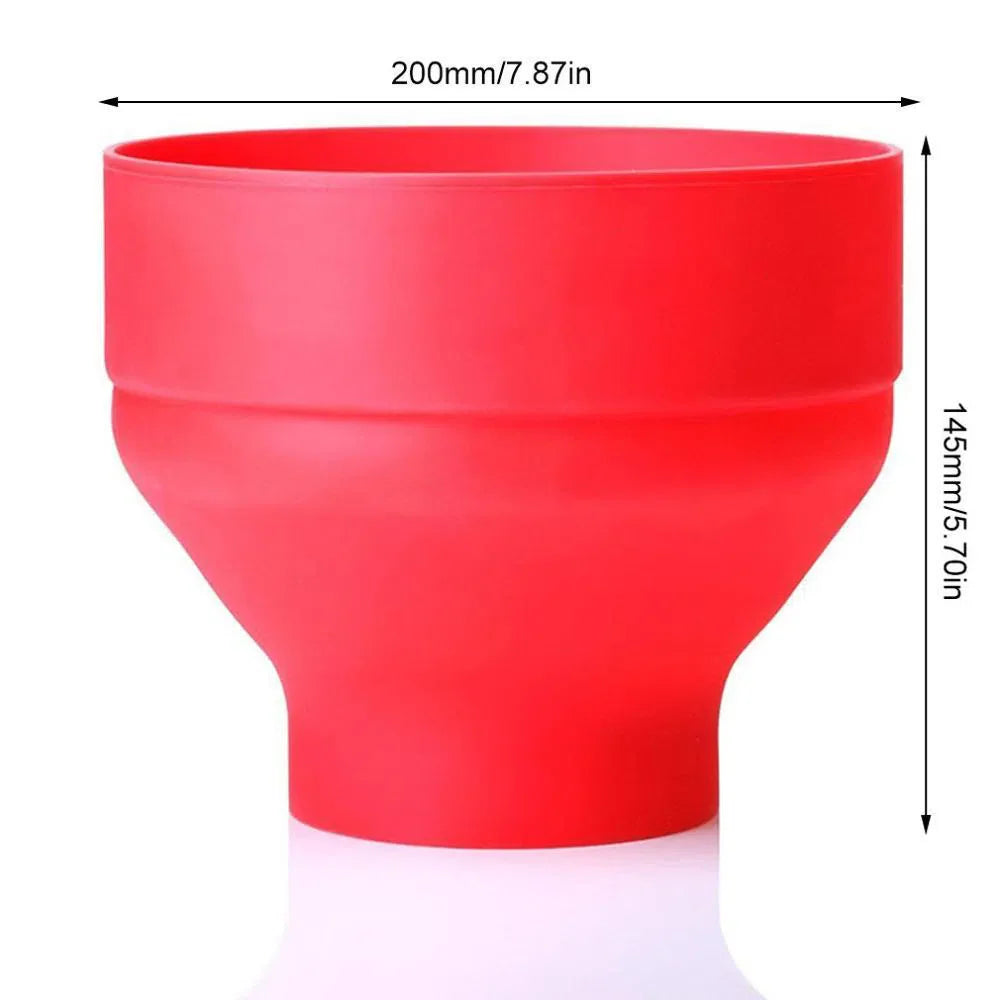 Pipoqueira de Silicone para Micro-ondas - Utensílio Prático para Fazer Pipoca
