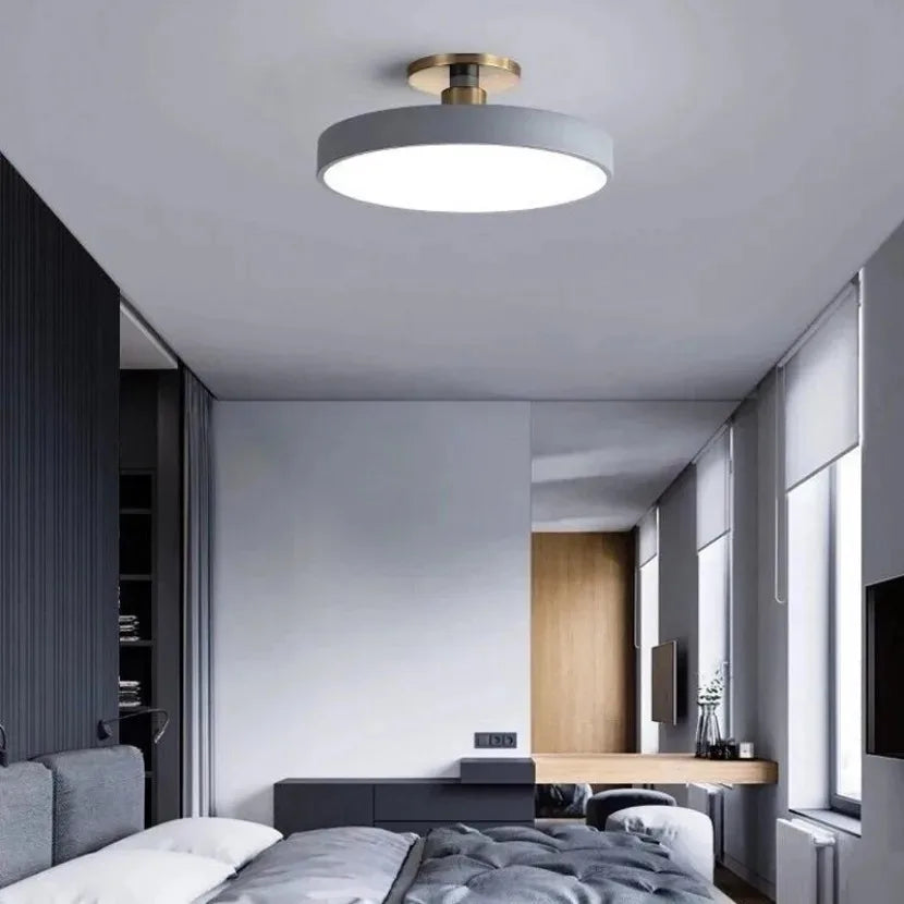 Plafón LED Redondo de Superficie Modelo Nórdico - Iluminación Moderna y Eficiente