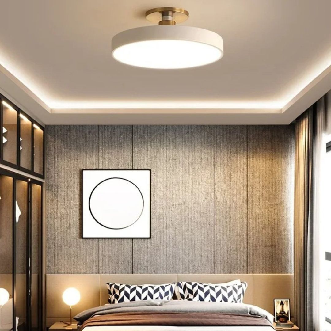 Plafón LED Redondo de Superficie Modelo Nórdico - Iluminación Moderna y Eficiente