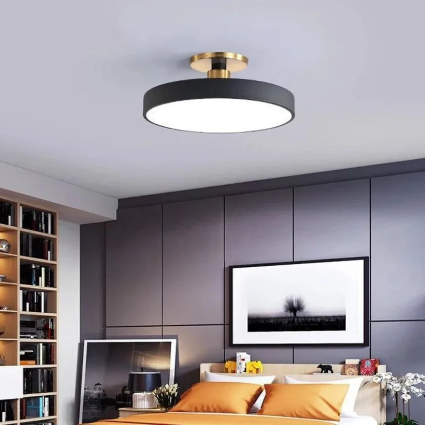 Plafón LED Redondo de Superficie Modelo Nórdico - Iluminación Moderna y Eficiente