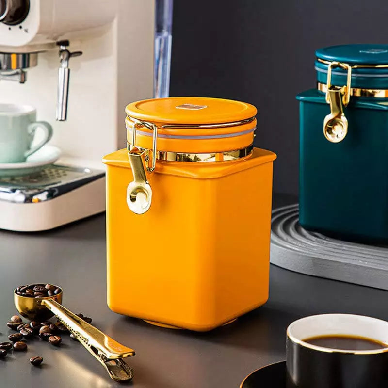 Porta Alimentos Pote Hermético com Tampa para Café e Outros Alimentos
