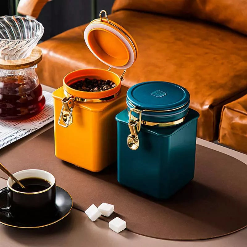 Porta Alimentos Pote Hermético com Tampa para Café e Outros Alimentos