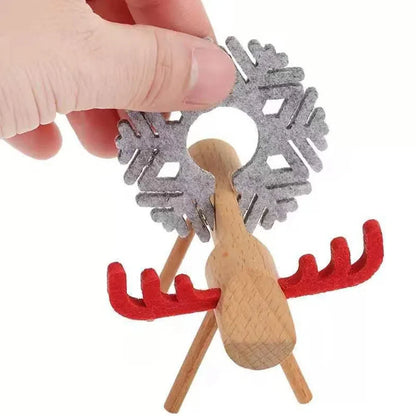 Porta Copo Nórdico com Design de Ovelha e Rena - Acessório Decorativo para Mesa