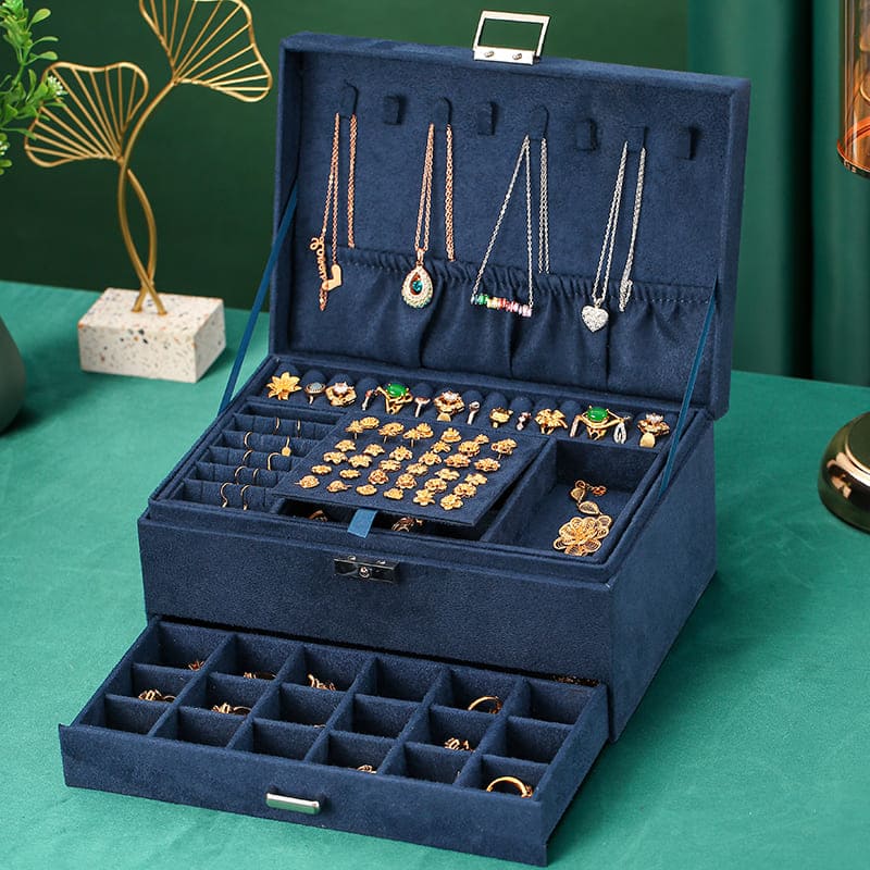 Porta Joias e Organizador de Joias Premium - Acessório Elegante para Armazenamento de Bijuterias