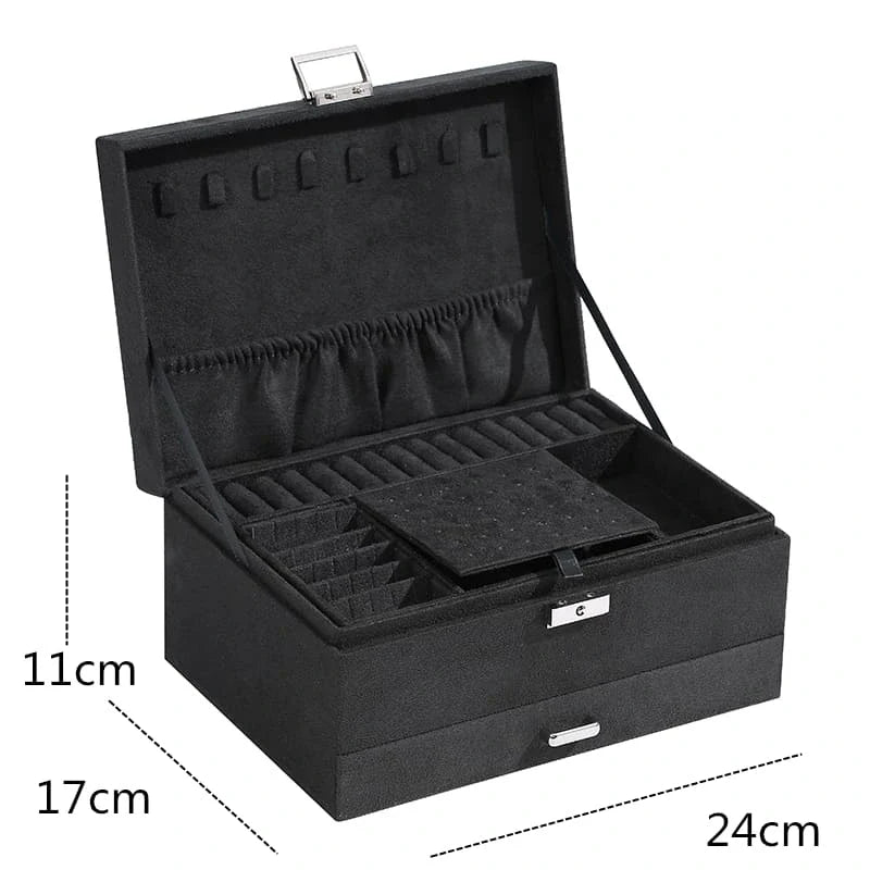 Porta Joias e Organizador de Joias Premium - Acessório Elegante para Armazenamento de Bijuterias