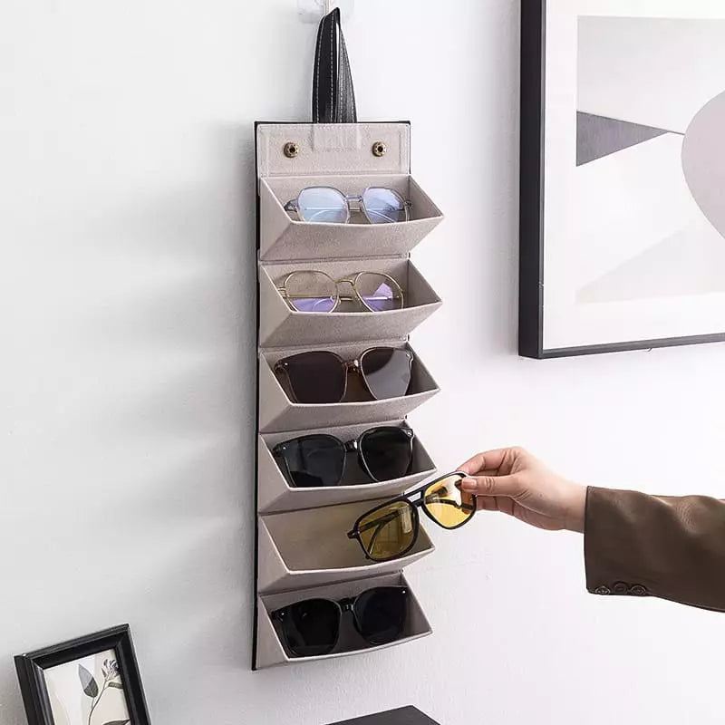 Porta Óculos e Organizador com 6 Divisórias - Acessório Prático para Armazenamento