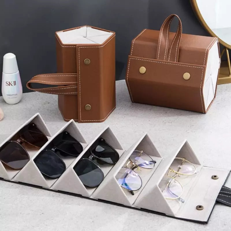 Porta Óculos e Organizador com 6 Divisórias - Acessório Prático para Armazenamento